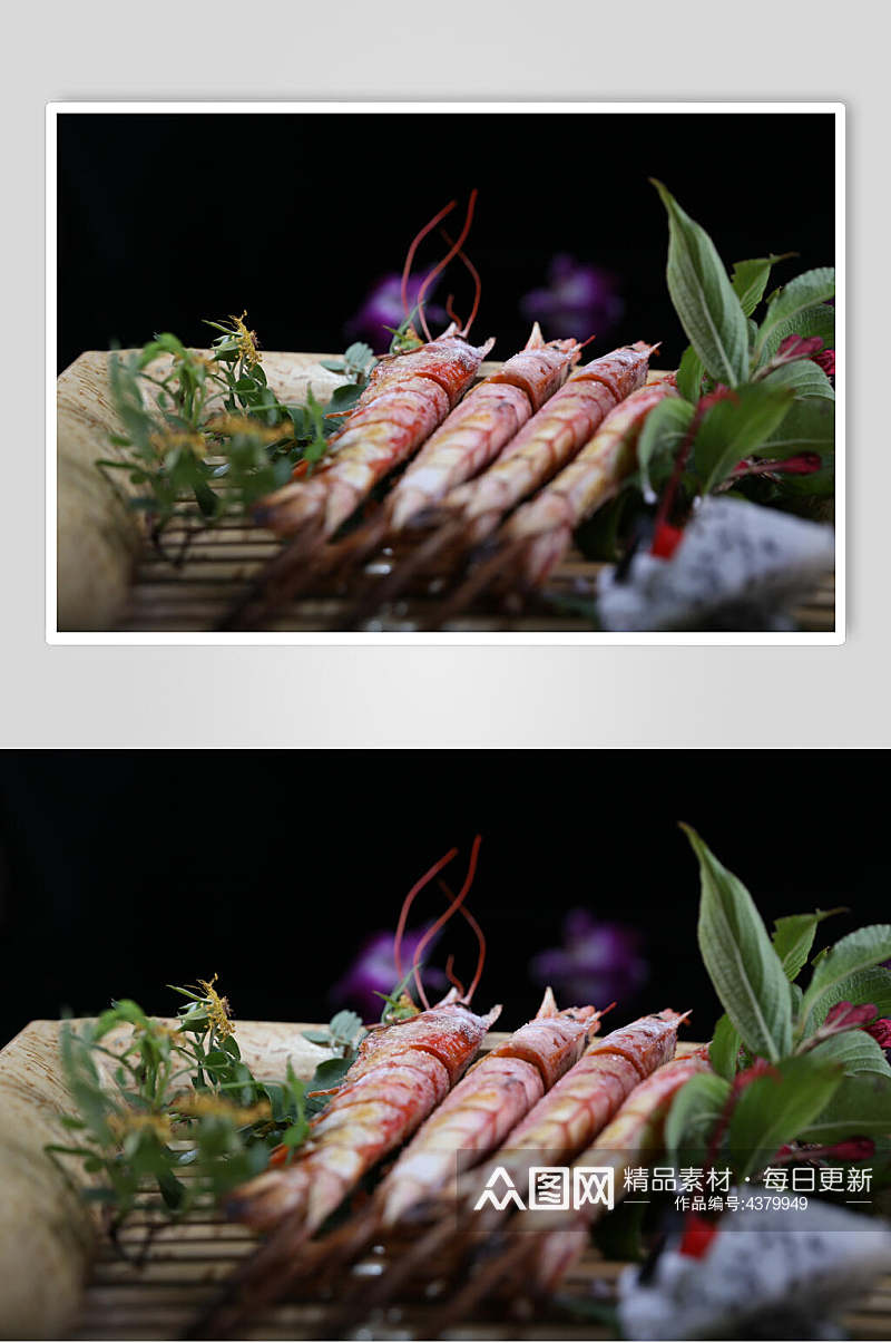 虾基围虾美食图片素材