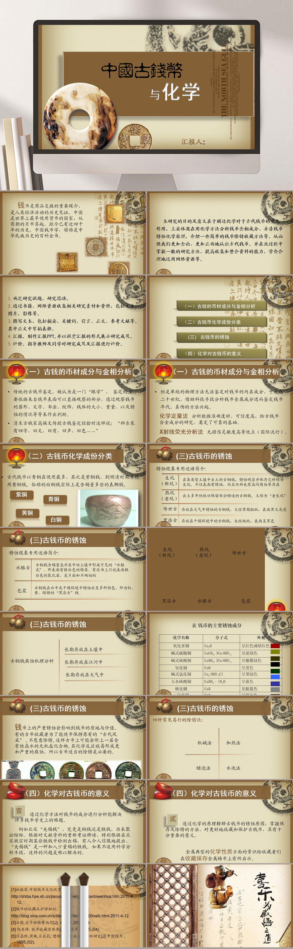 黄色中国水墨风宣传PPT素材