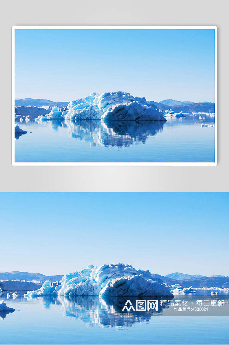 冰川冰山冰雪风景图片素材