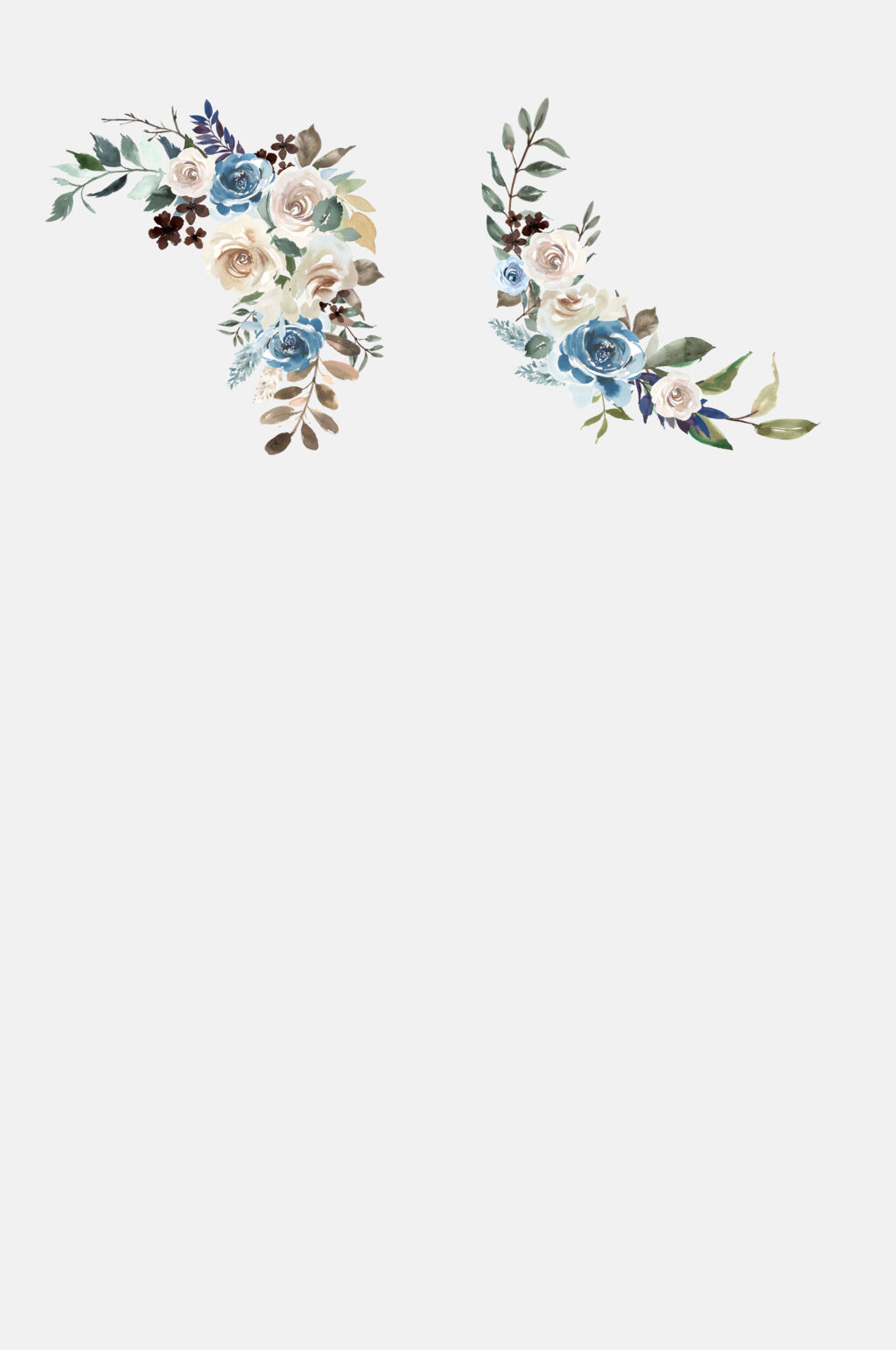 优雅水彩手绘花卉免抠素材素材