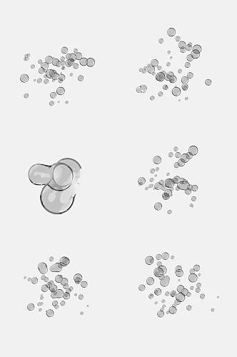 创意半透明泡泡免抠素材