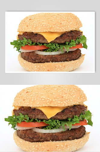 牛肉汉堡美食高清图片