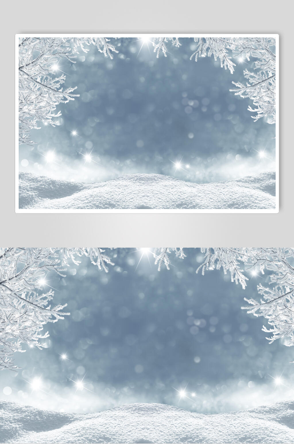 冬季雪花雪景高清图片素材
