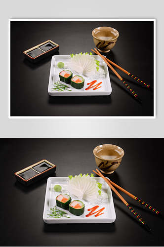 寿司海苔摄影美食图片