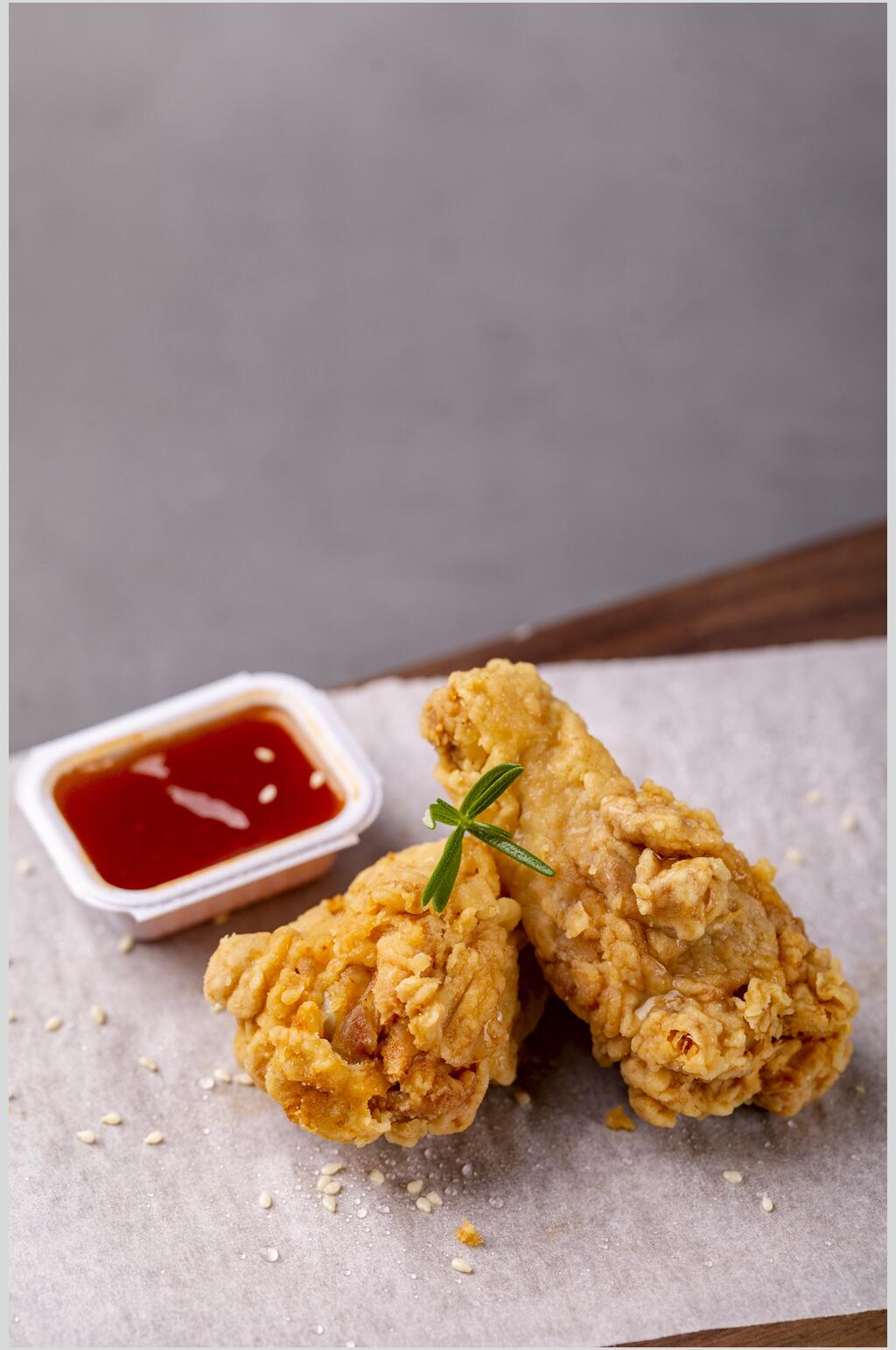 炸鸡腿鸡翅美食高清图片素材