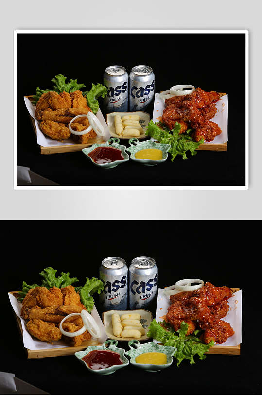 啤酒年糕韩式炸鸡图片