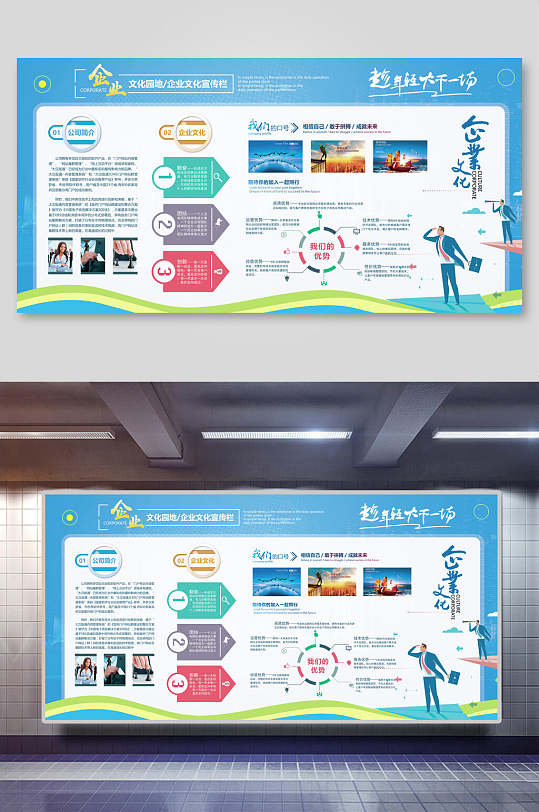 企业个性展板图片-企业个性展板设计素材-企业个性展板模板下载