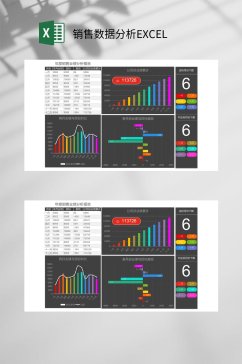 炫彩销售数据分析EXCEL