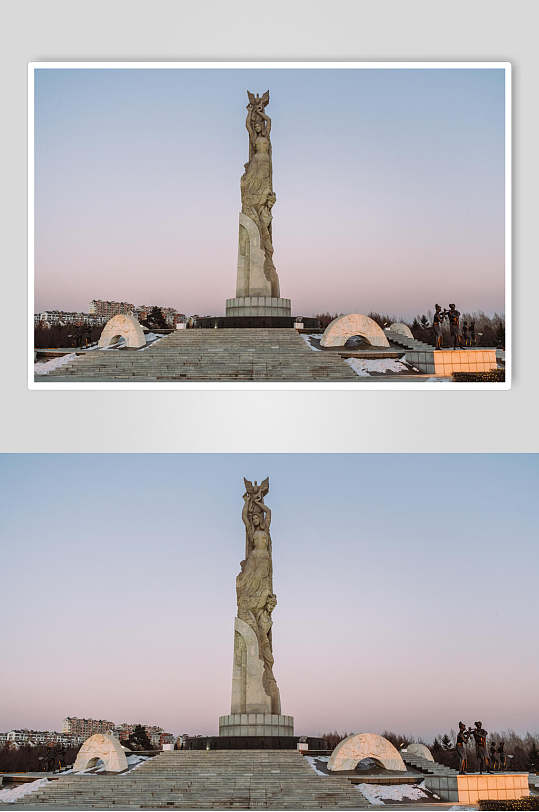 高大的雕塑吉林长春世界雕塑公园摄影图片
