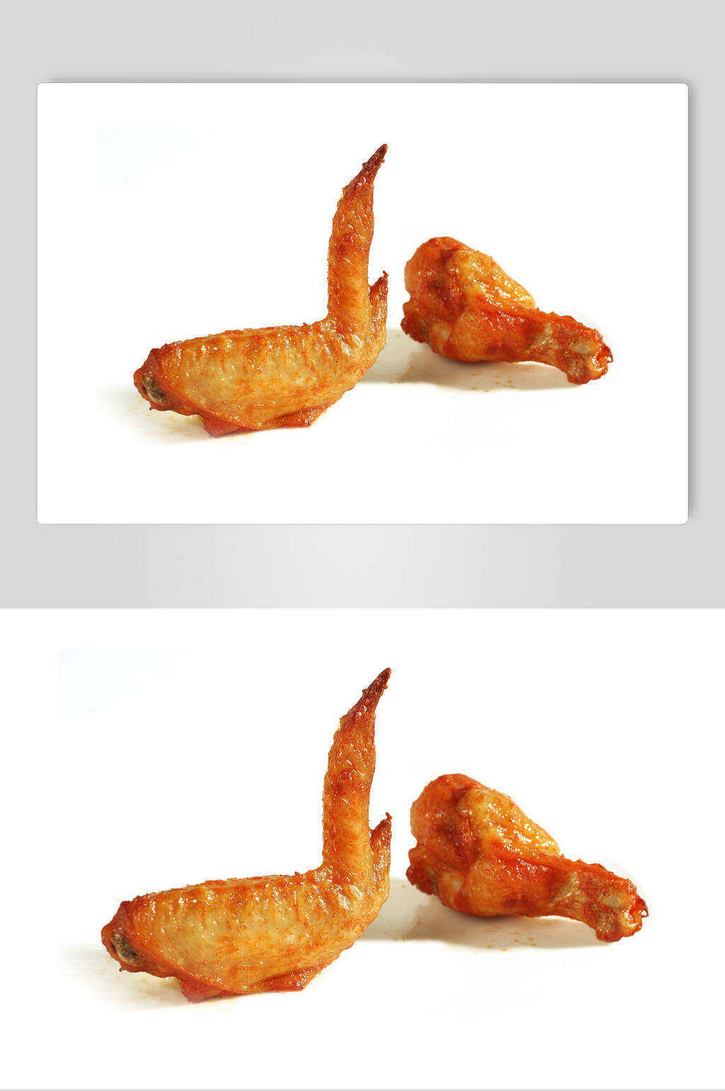 奥尔良鸡腿烤翅美食高清图片素材