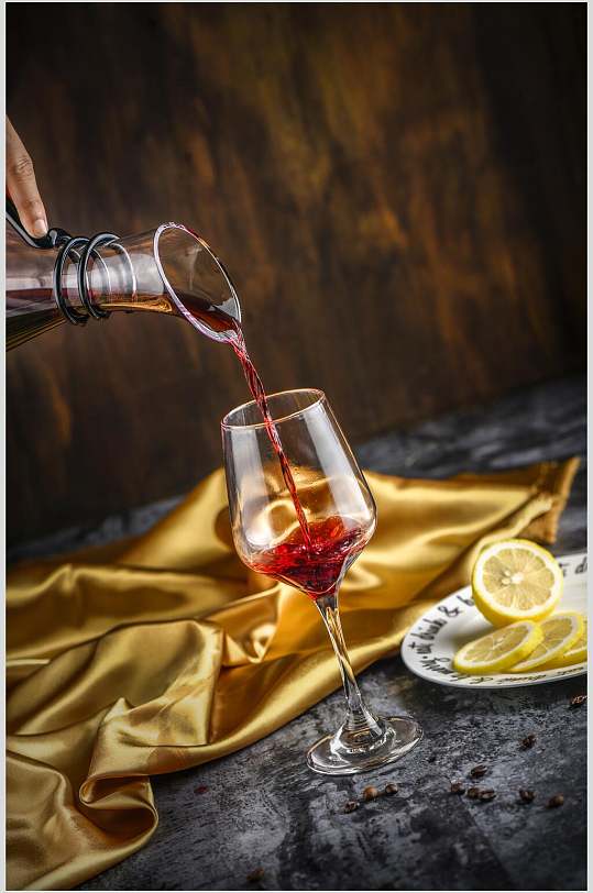 酒杯红酒摄影图片