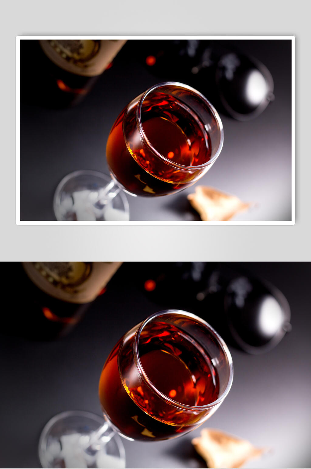 高脚杯俯视红酒摄影图片素材