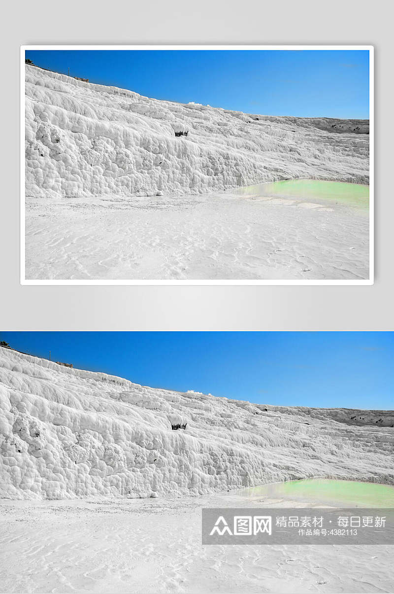 砂砾高原冰川冰雪风景图片素材