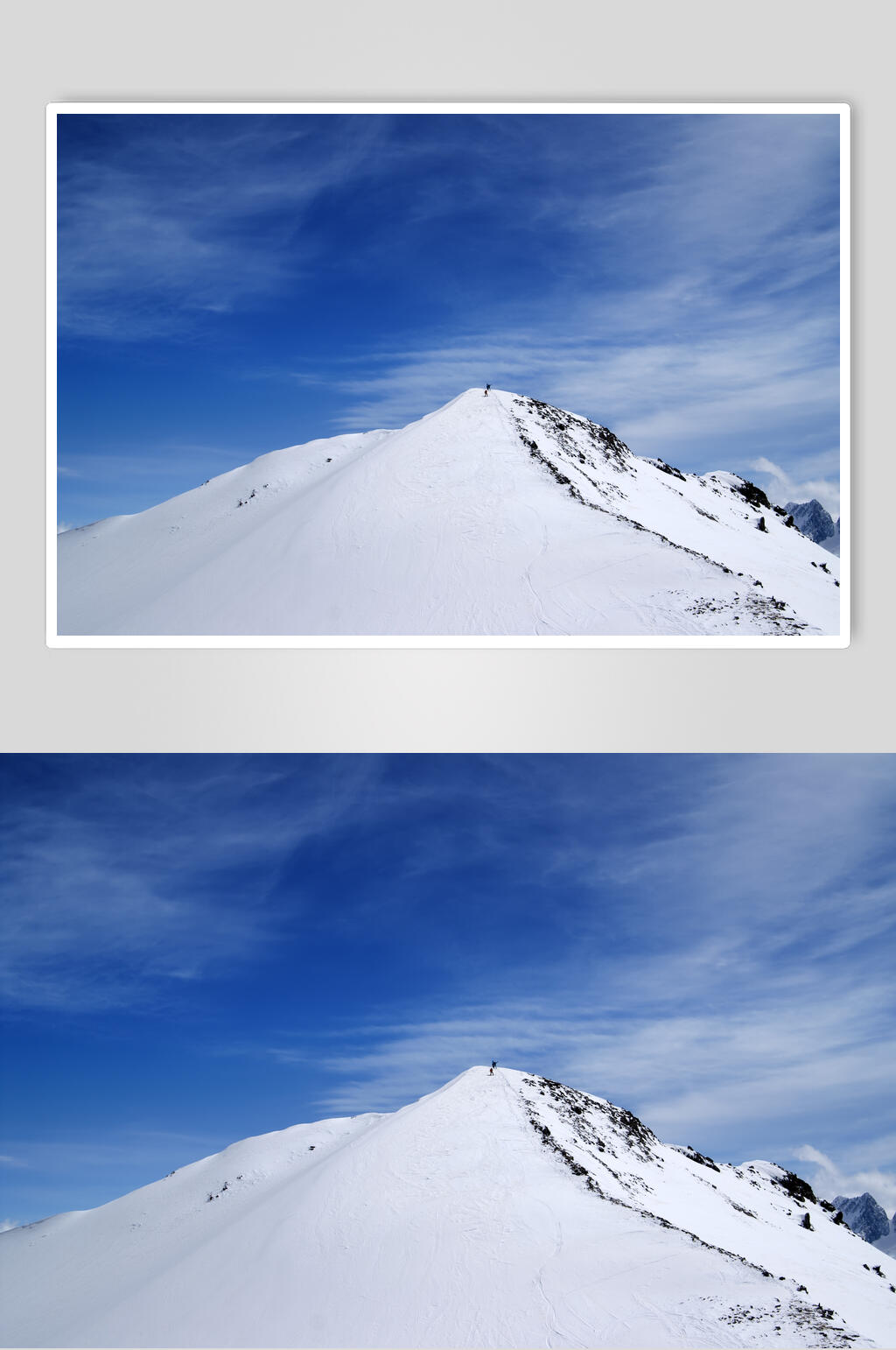 唯美雪山雪景摄影图片素材