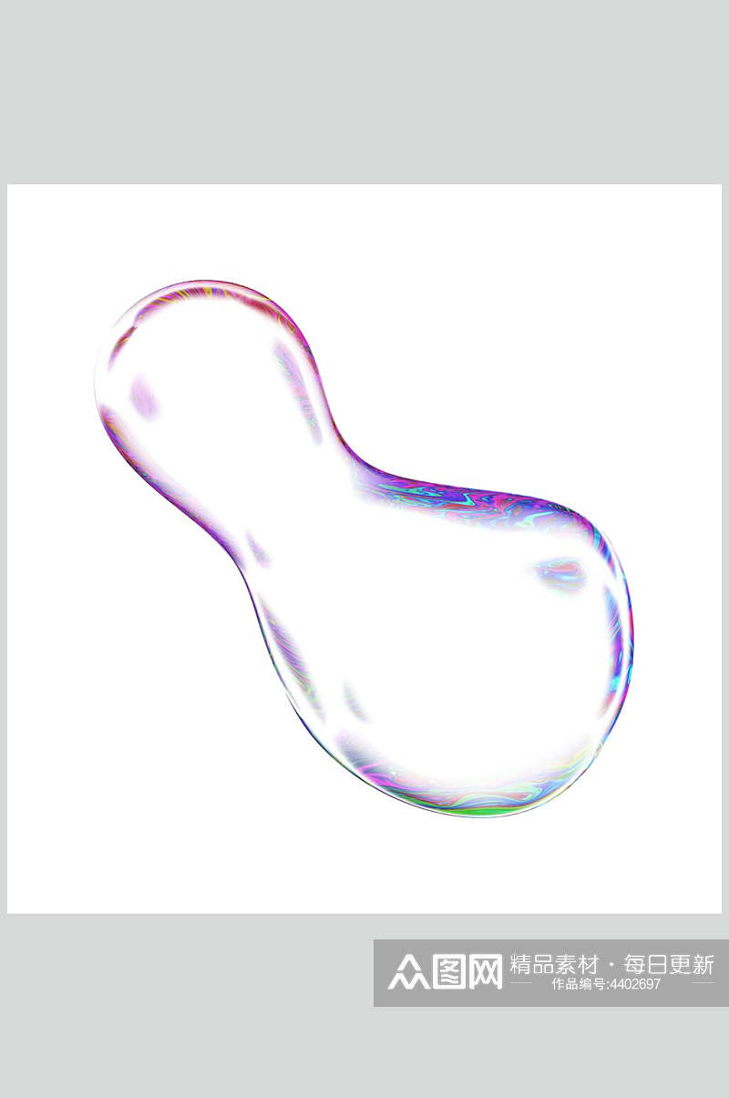 彩色高清透明泡泡图片素材