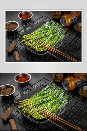蔬菜烧烤美食高清图片