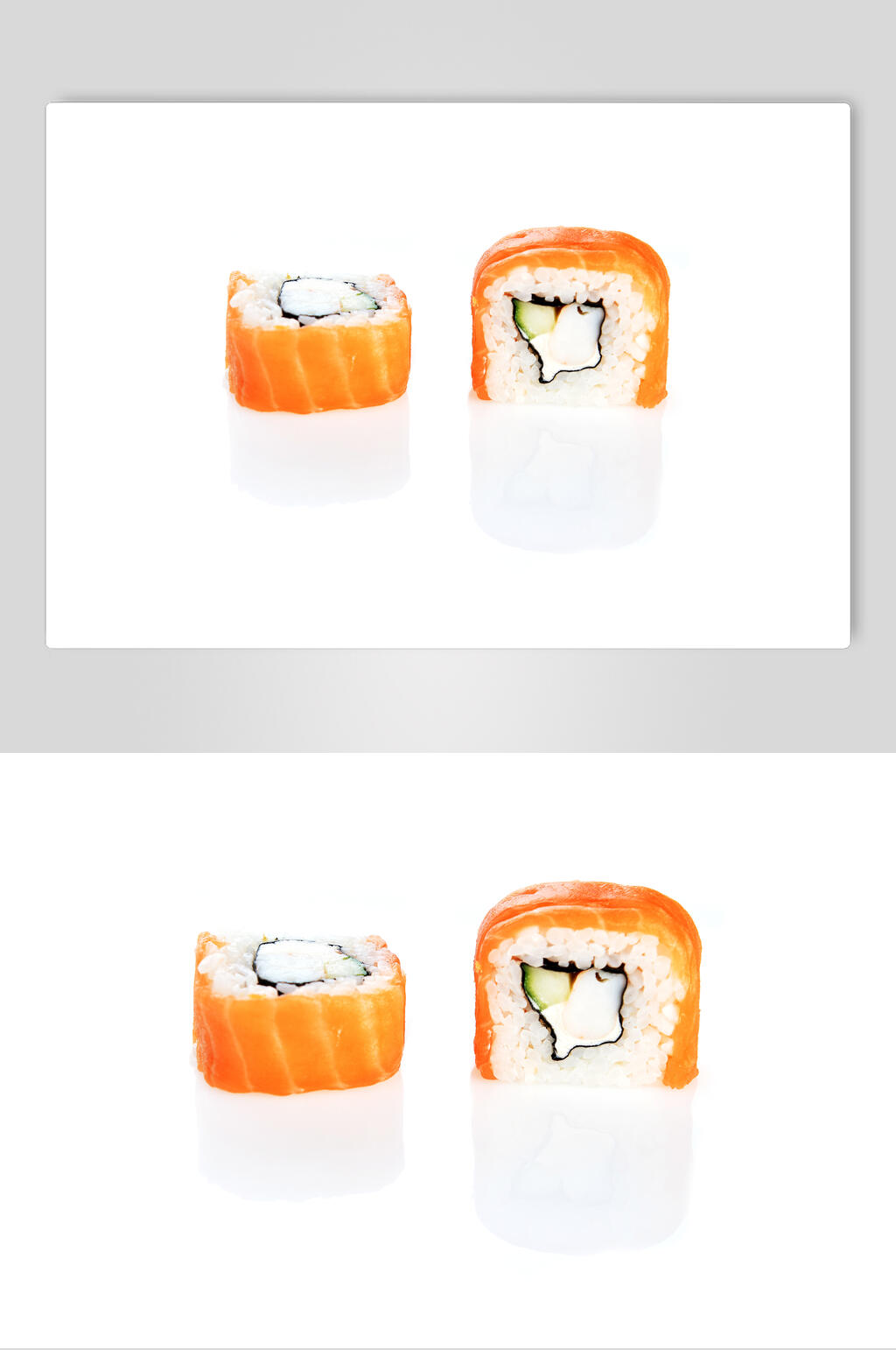 鱼排黄寿司摄影美食图片素材