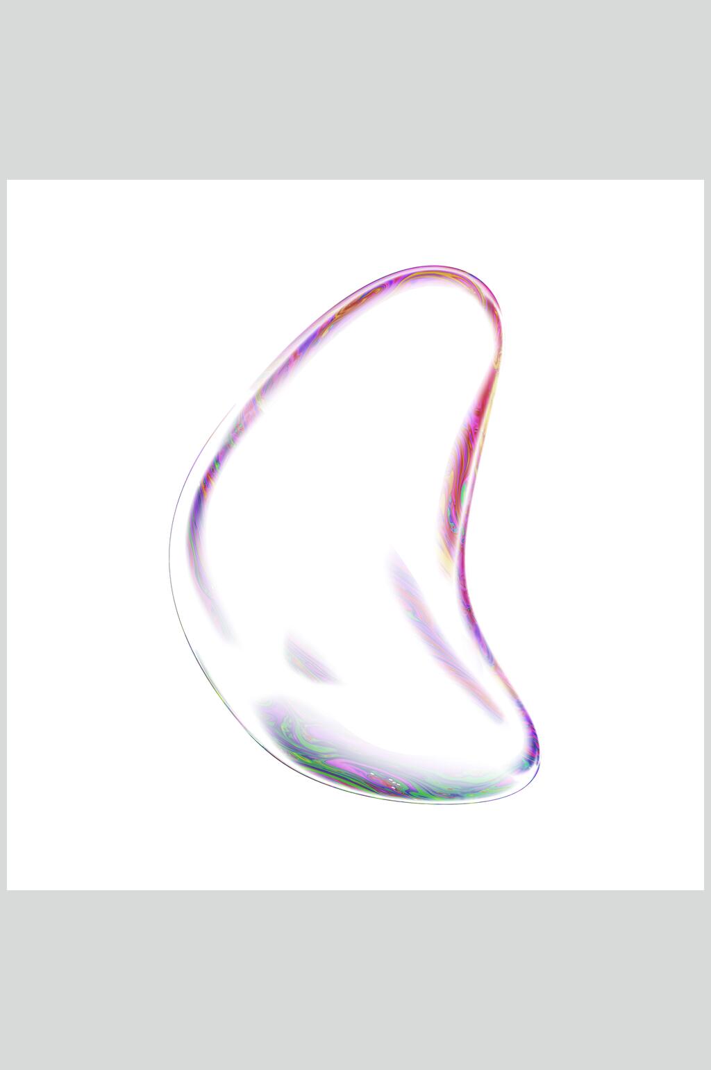 彩色形状高清透明泡泡图片素材