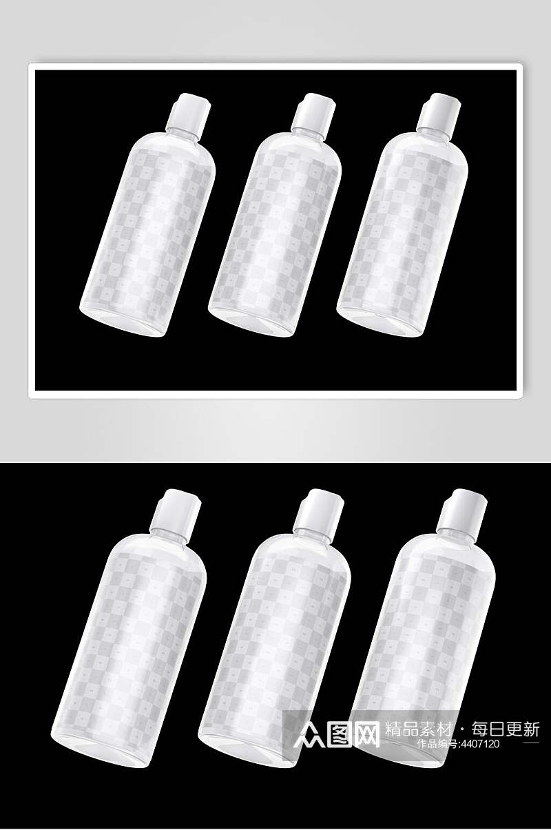 斜放塑料瓶化妆水样机素材