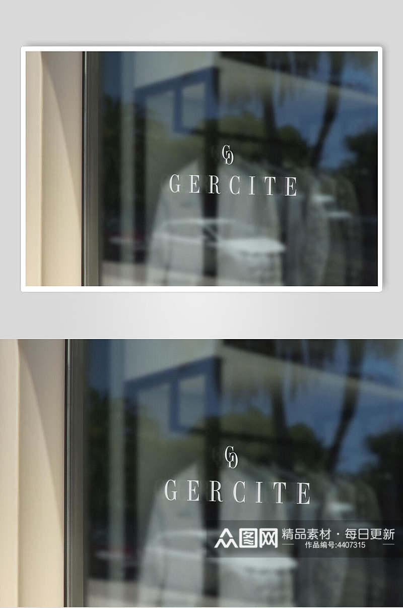 GERCITE窗贴玻璃场景样机素材
