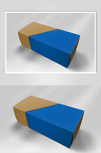 长方形棕色纸盒协和包装盒样机