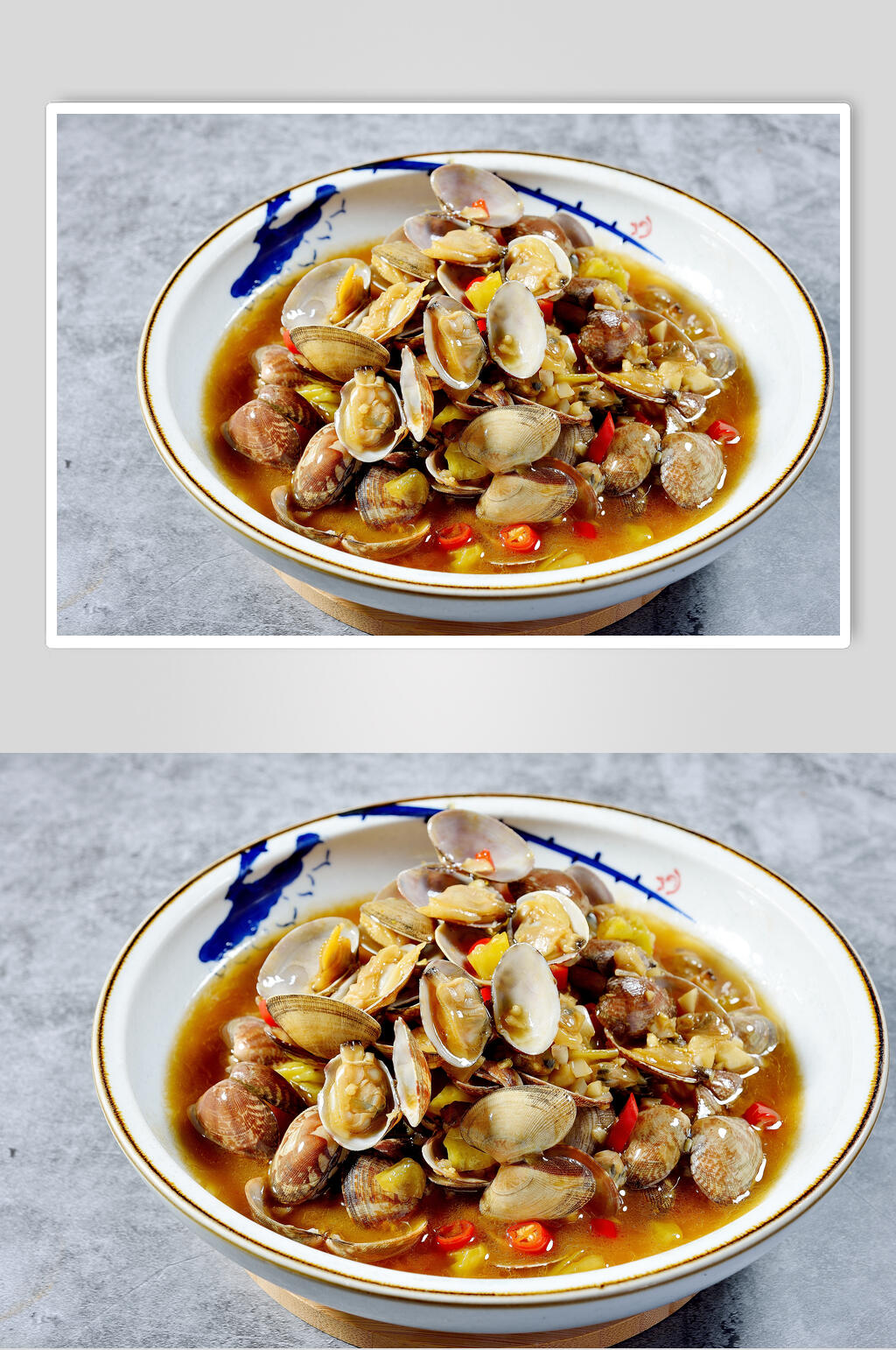 一大碗花甲烧烤美食高清图片素材