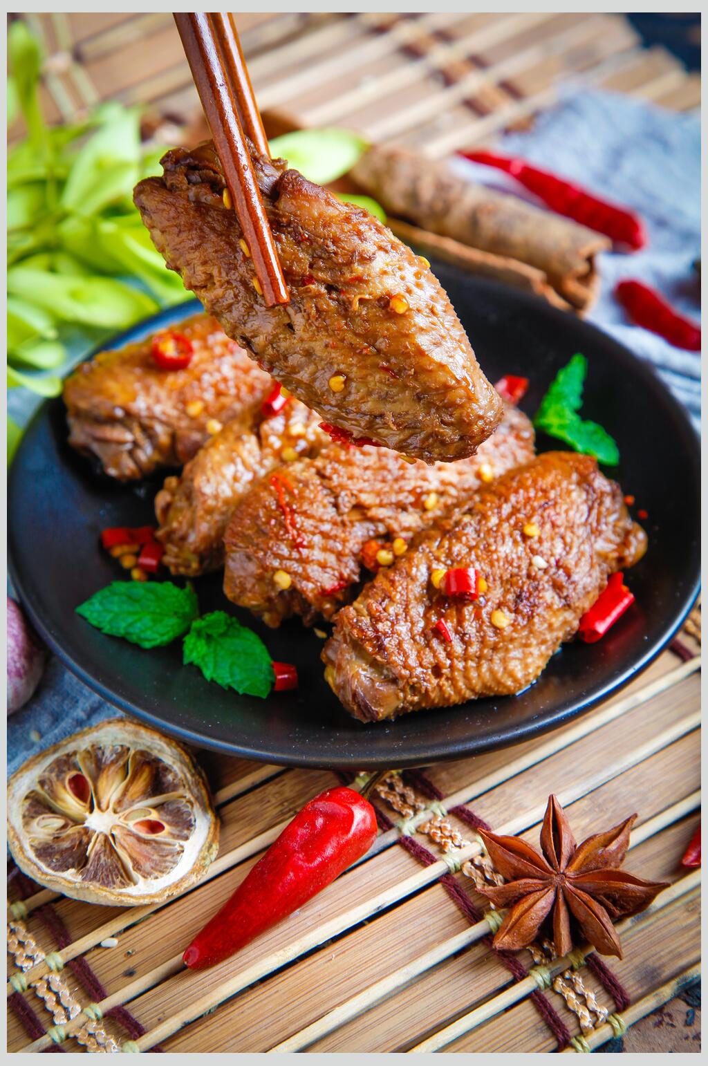中翅美食卤味图片素材