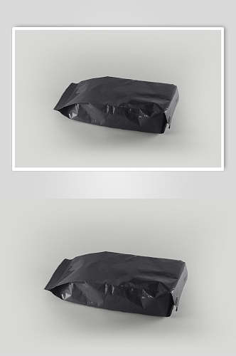 袋子黑色大气高端膨化食品塑料袋样机