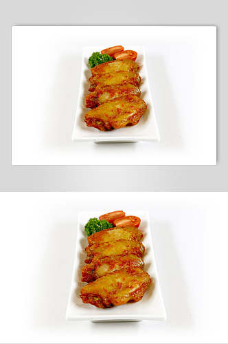 奥尔良烤鸡翅美食高清图片