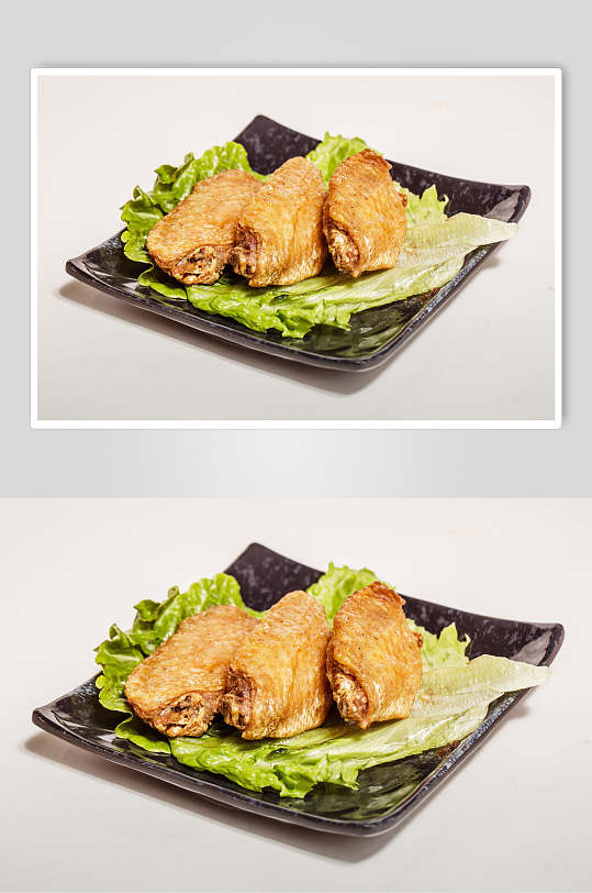 烧烤奥尔良鸡翅中韩式炸鸡图片