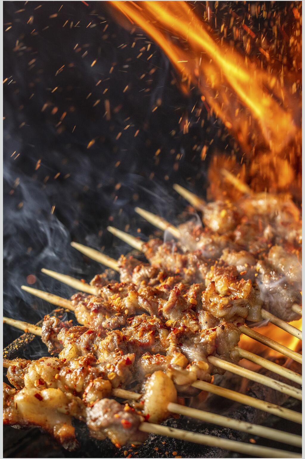 肉串羊肉串美食图片素材