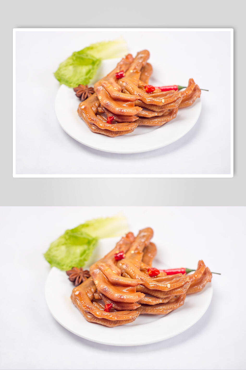 香辣鸭爪卤味卤水美食图片素材