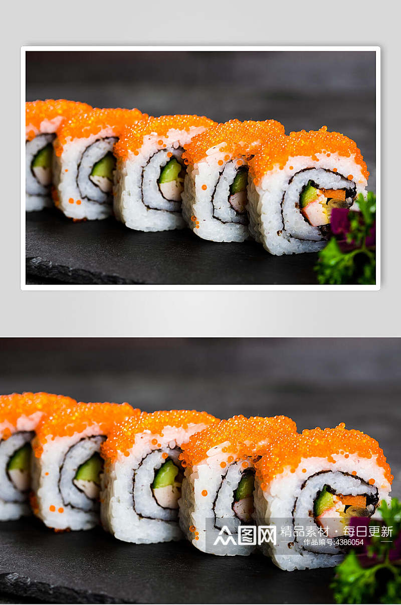 鱼子酱日料寿司摄影美食图片素材