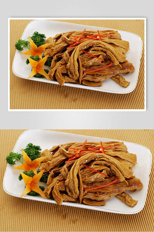 香辣腐竹美食卤味图片