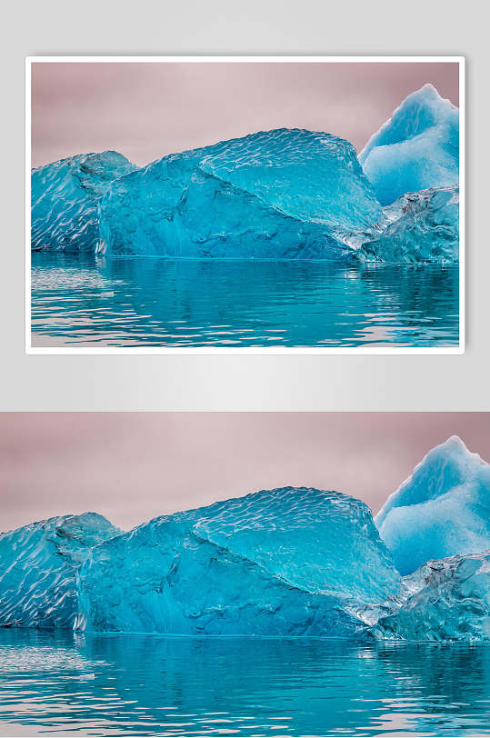 蓝绿色冰雪海水冰川冰雪风景图片