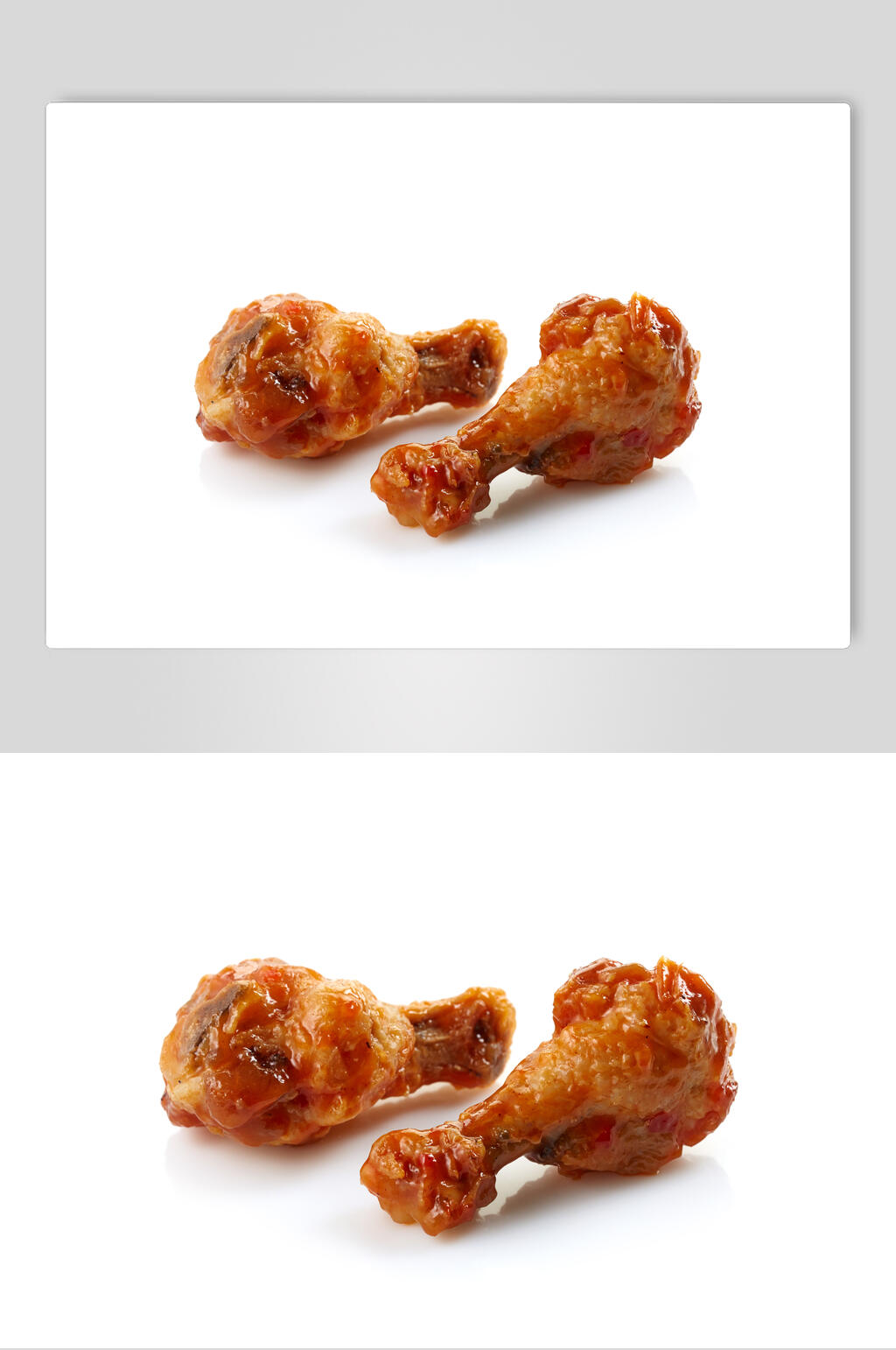 两个鸡腿儿美食高清图片素材