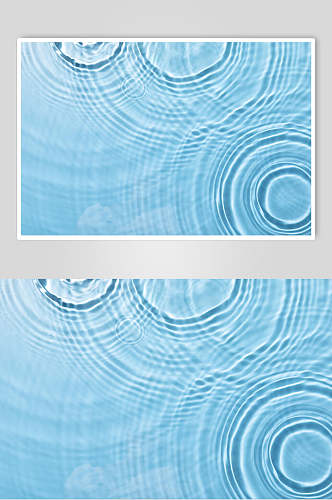 蓝色圆形水面细纹图片