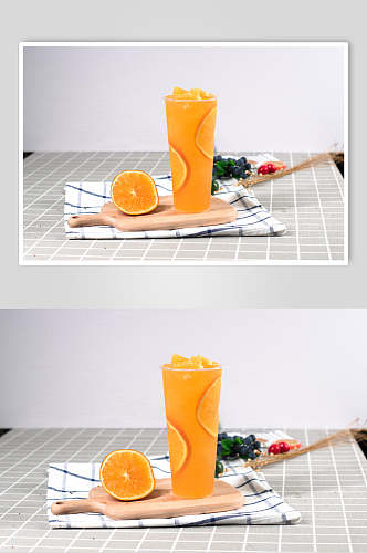 黄橙子精致下午茶图片