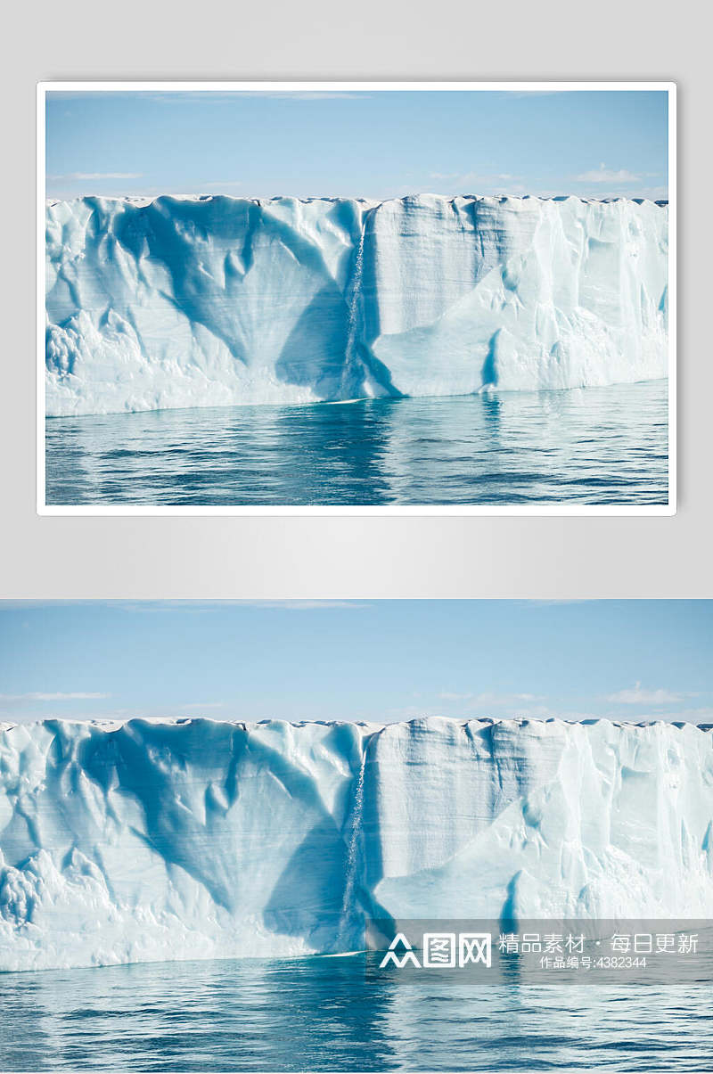整齐的冰川冰雪风景图片素材