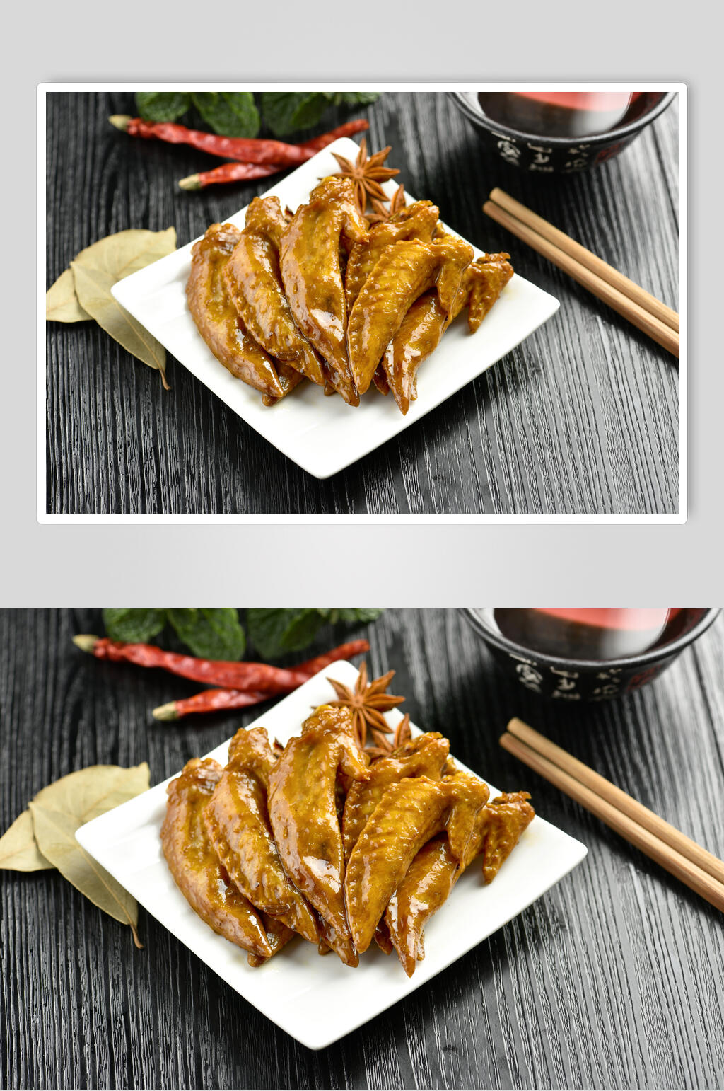 鸡翅美食卤味图片素材