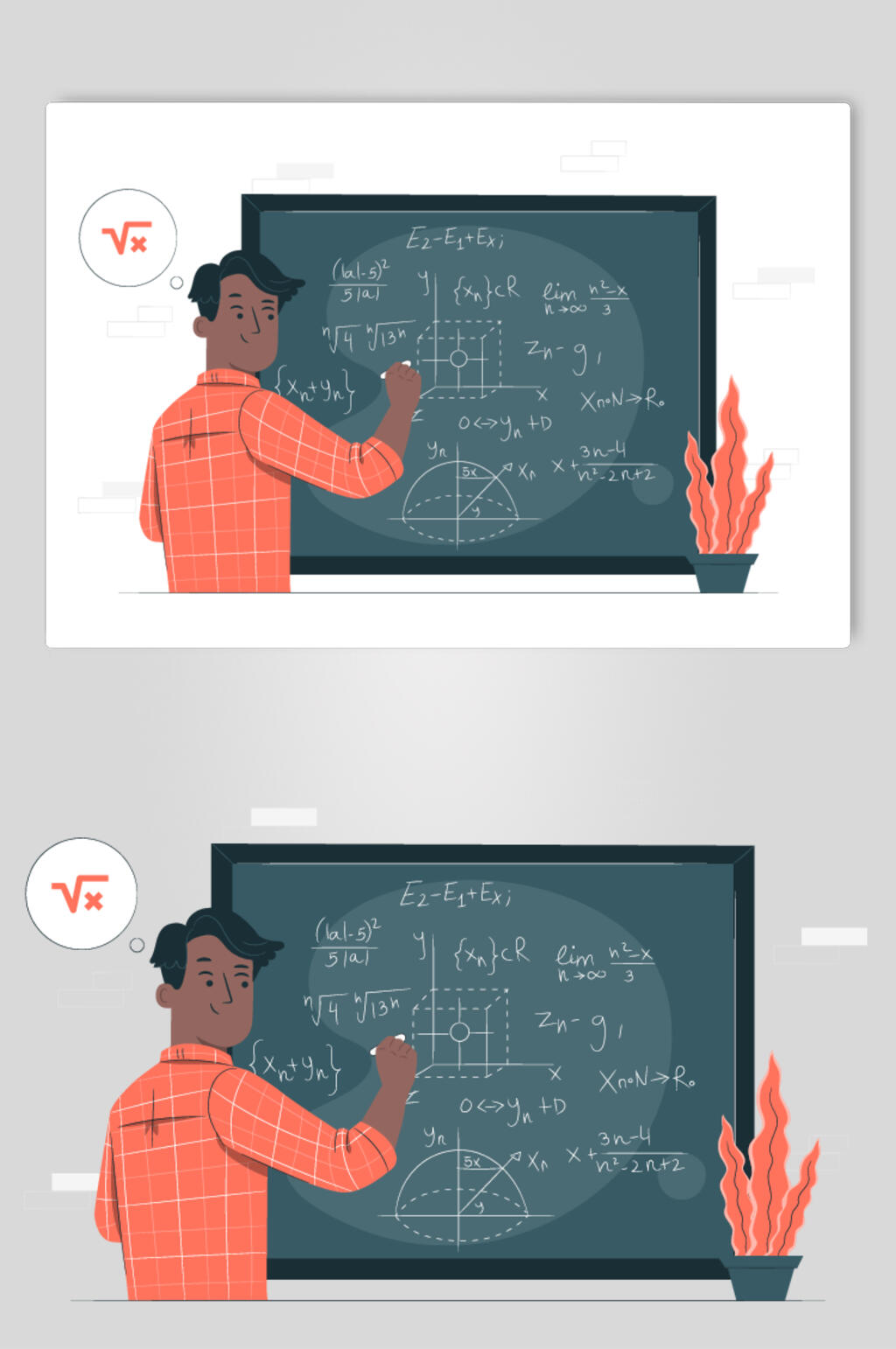 数学教师教学课堂校园矢量素材素材