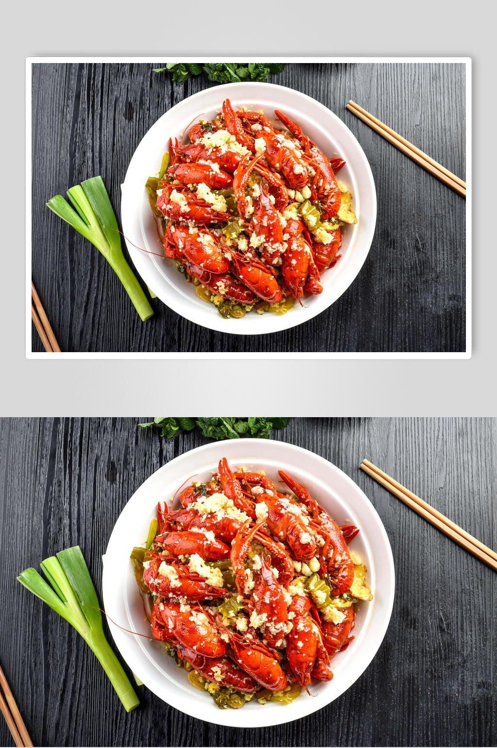 蒜香小龙虾烧烤美食高清图片素材