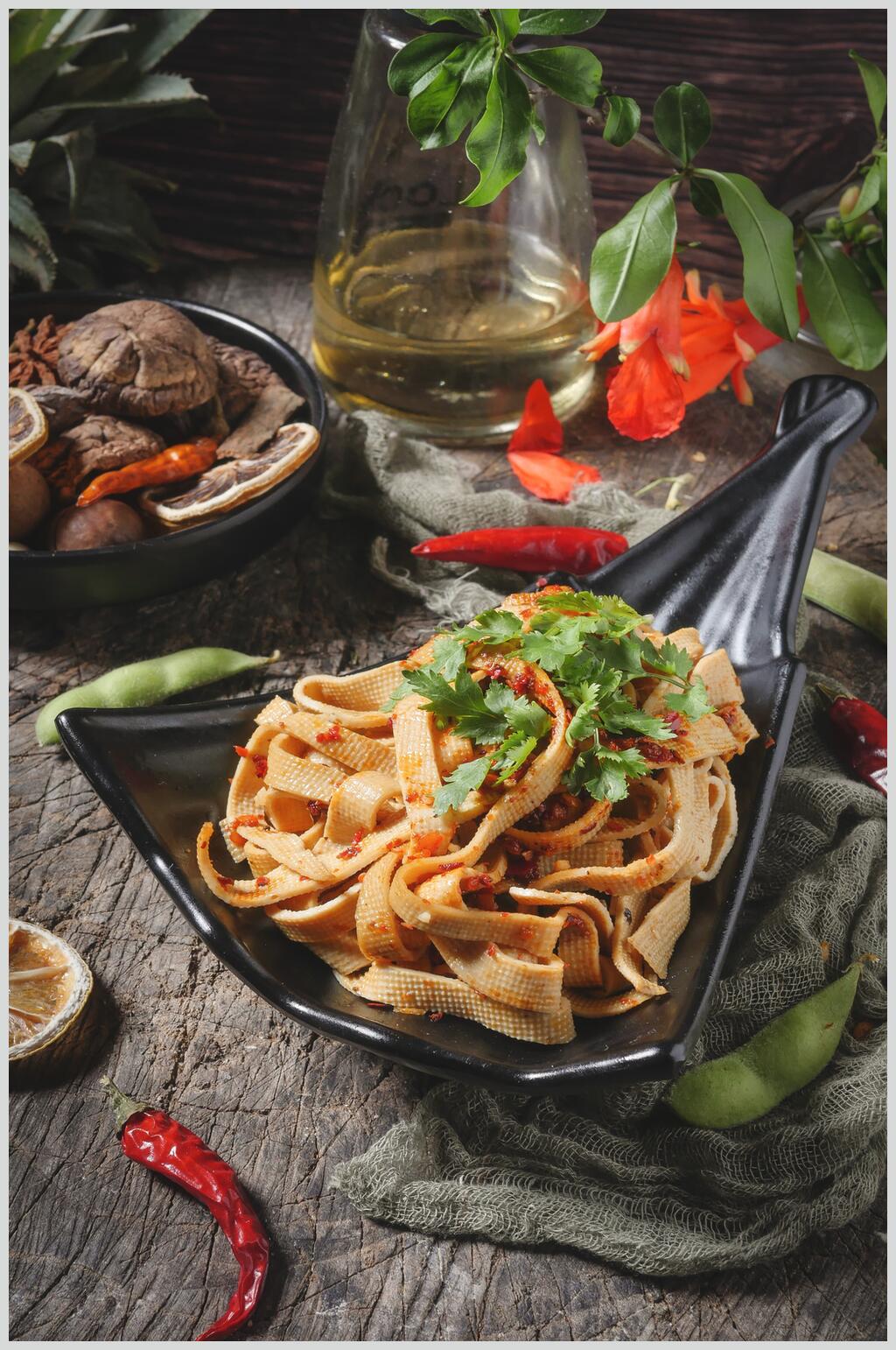 豆腐丝卤味卤水美食图片素材