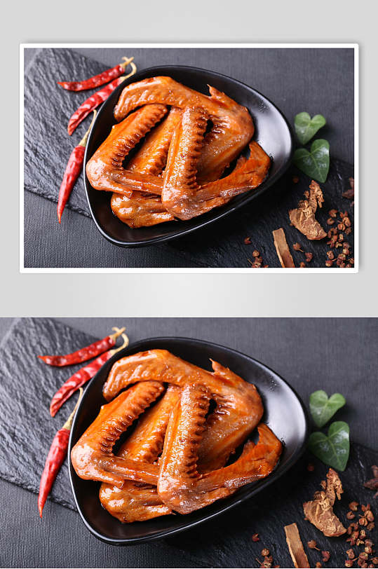 小碗鸭翅美食卤味图片-众图网