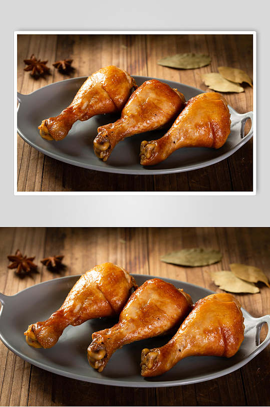 卤味鸡腿卤水美食图片