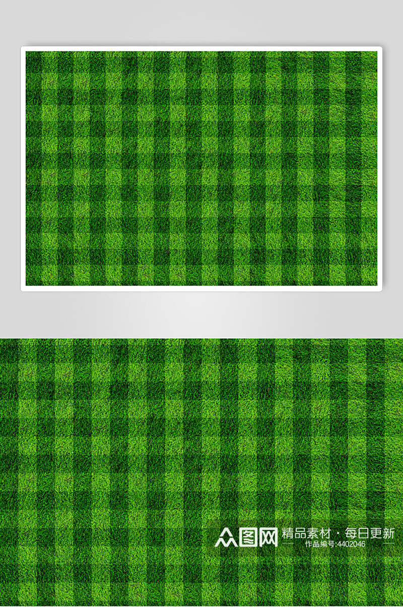 格子图案绿色草坪草地植被纹理图片素材