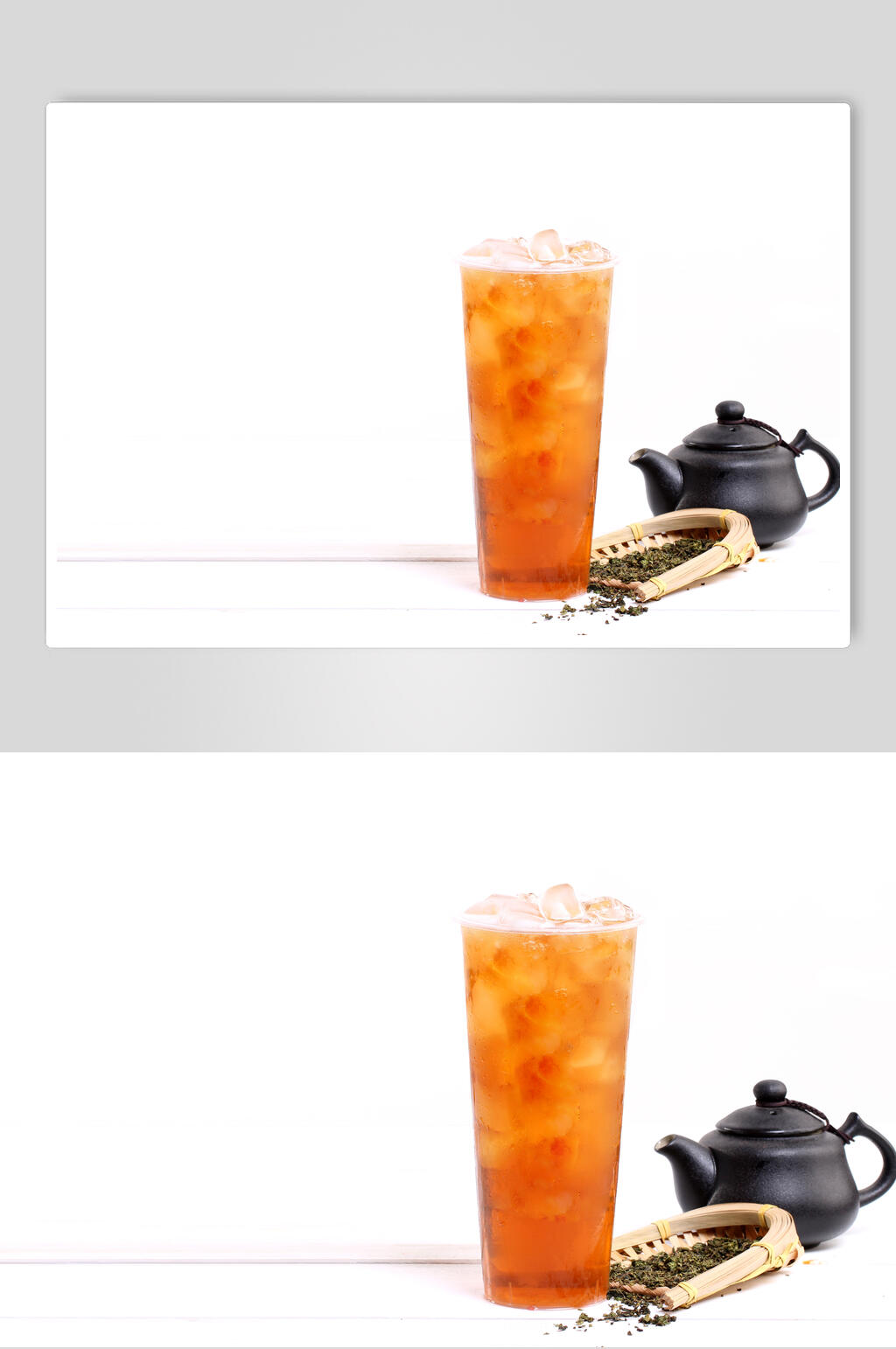 红黄色清新果汁奶茶摆拍图片素材