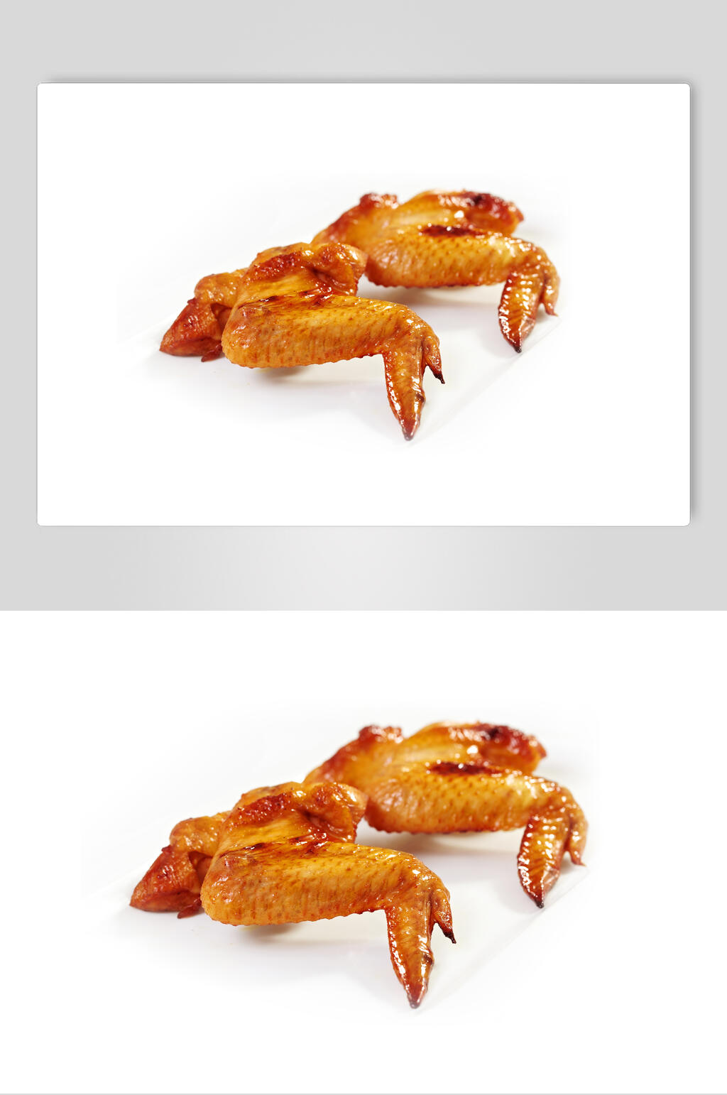 烤鸡翅美食高清图片素材