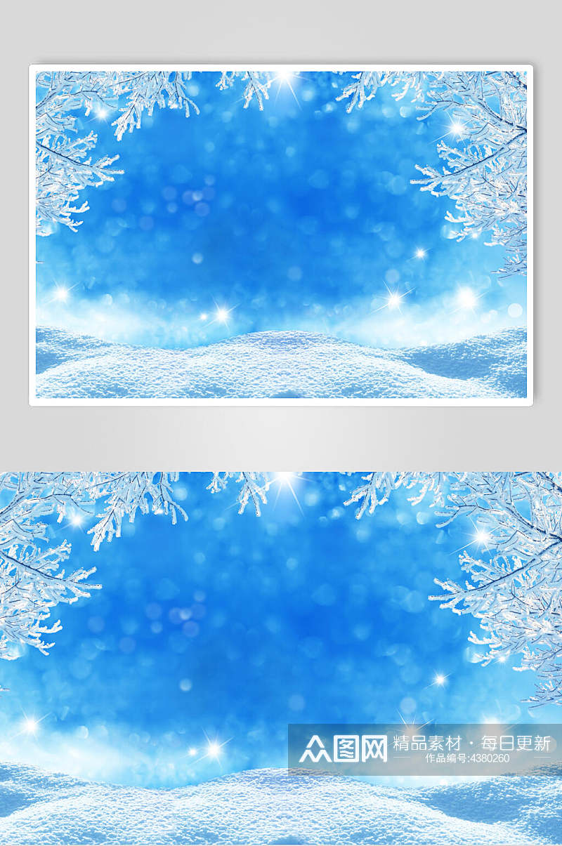 冬季冰雪雪景高清图片素材