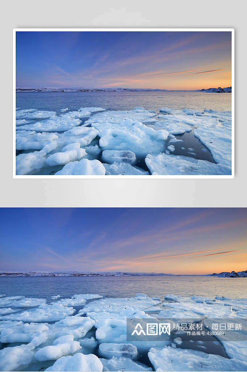雪花冰川冰雪风景图片素材
